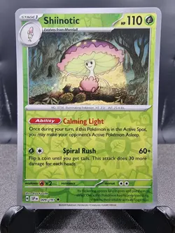 Shiinotic 009/191 Reverse Holo Surging Sparks SSP Pokemon Card NM - Image 1