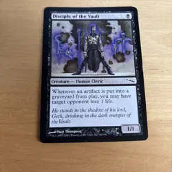 Disciple of the Vault Mirrodin MTG Magic the Gathering Free Shipping - Image 1