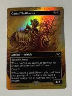 MTG Gastal Thrillroller (Borderless) (First-Place Foil) [Aetherdrift] Foil LP - Image 1
