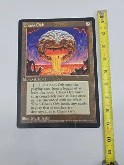 MTG Chaos Orb Oversized Promo Card 6x9 – 1996 Magic the Gathering RARE - Image 1