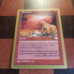 Mtg Firestorm LP World Championship Gold Card Weatherlight Reserved List - Image 2