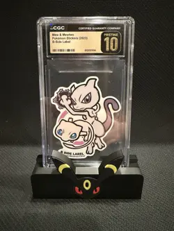 2023 Pokemon Stickers B-Side Label Mew & Mewtwo CGC 10 PRISTINE - Image 1