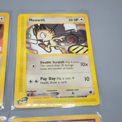 Pokemon Cards Lot Of 6 Cards - Expedition (2002) Haunter, Chansey, Meowth & More - Image 4