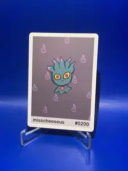 Misscheeseus (Misdreavous) card #0200- Gen 2 Pookiemoot Fan Art - Pokemon - Image 1