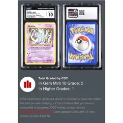 2000 Pokemon Nintendo Power Magazine Mewtwo 12 Promo CGC 10 Pop 5 - Image 3