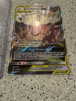 Espeon & Deoxys GX Tag Team SM240 Black Star Promo 2020 Holo Pokemon Card - Image 4