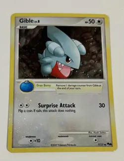 Gible 7/17 POP Series 6 Promo Pokemon Card Cosmos Holo Foil Rare - Image 1