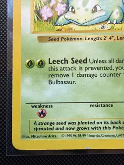 Shadowless Bulbasaur - Pokemon Base - 44/102 - MP - Image 2