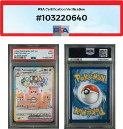 2024 POKEMON SSP EN-SURGING SPARKS ULTRA RARE #221 PALOSSAND EX Mint PSA 9 - Image 3