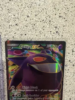 Gengar EX 114/119 XY Phantom Forces 2014 Full Art Holo Rare Pokemon Card - Great - Image 5