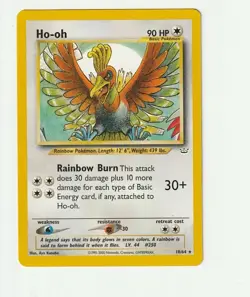 Pokemon TCG Ho-Oh Neo Revelation Card 18/64 - Image 1