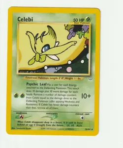 Pokemon TCG Celebi Neo Revelation Card 16/64 - Image 1