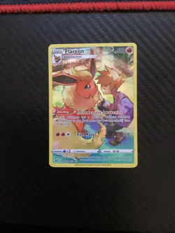 Pokemon Flareon TG01/TG30 SWSH Brilliant Stars Holofoil Rare NM - Image 1