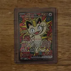 Pokemon Meowth GX Full Art Basic 170 HP PDR 172/049 English TCG Card - Image 1
