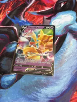 Alakazam V SWSH083 Black Star Promo Full Art Ultra Rare Pokemon TCG - Image 1