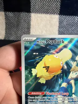 Mistys Psyduck 193/182 Pokemon Card From Destined Rivals Pack Fresh Near Mint - Image 2