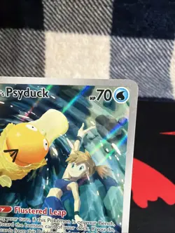 Mistys Psyduck 193/182 Pokemon Card From Destined Rivals Pack Fresh Near Mint - Image 3