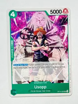 One Piece TCG Usopp OP14-022 Normal UC The Azure Sea's Seven - Image 1