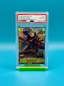 PSA 10 - 2025 ONE PIECE ILLUSTRATION BOX VOL. 3 RORONOA ZORO 113 - Image 1