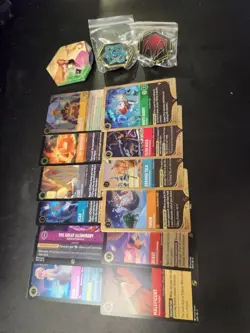 Disney Lorcana Promo Cards X12 Pins Spindown - Image 1