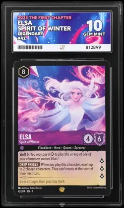 Disney Lorcana Elsa Spirit Of Winter Legendary Ace 10 - Image 1