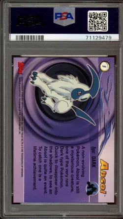 Absol #9 2003 Pokemon Topps Advanced PSA 10 Gem Mint Pop 7 - Image 2