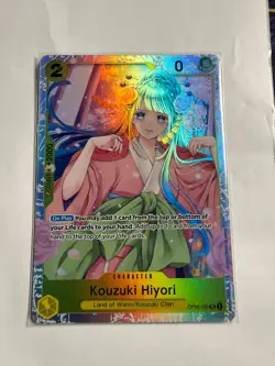 Kouzuki Hiyori OP06-106 SR One Piece Card Game English Super Rare NM - Image 1