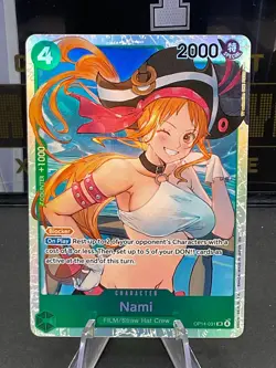 Nami OP14-031 SR The Azure Sea's Seven Foil One Piece Card Game - Image 1