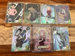 Naruto Card Lot SR SSR UR Sakura Kakashi Tenten Anime Trading Cards Bundle - Image 1