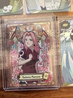 Naruto Card Lot SR SSR UR Sakura Kakashi Tenten Anime Trading Cards Bundle - Image 2