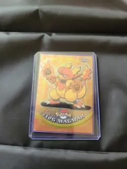 Topps Chrome #126 Magmar LP Pokemon Card Basic Chrome Series 2 2000 - Image 5