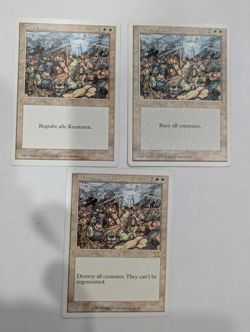 3 Wrath of God MTGExc free shipping with tracking - Image 1