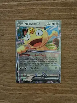 Meowth Ex 62/88 Double Rare Holo Card - Pokemon Perfect Order Near Mint - Image 1