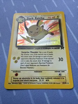 Dark Raichu 83/82 Holo Rare Team - Rocket Vintage 2000 Pokemon TCG - Image 3