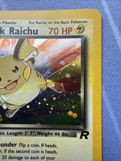 Dark Raichu 83/82 Holo Rare Team - Rocket Vintage 2000 Pokemon TCG - Image 5