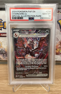 PSA 10 Charizard EX 234/091 Pokemon Paldean Fates Special Illustration In Case - Image 1