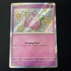 Cleffa ✨ Baby Shiny ✨ Paldean Fates 150/091 Pokemon Shiny Rare - Image 1