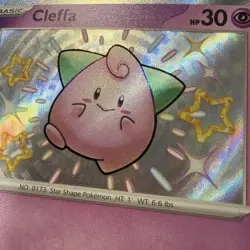 Cleffa ✨ Baby Shiny ✨ Paldean Fates 150/091 Pokemon Shiny Rare - Image 2
