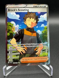 Pokemon Brock's Scouting 179/159 SV09: Journey Together Ultra Rare Full Art Holo - Image 1