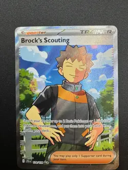 Pokemon Brock's Scouting 179/159 SV09: Journey Together Ultra Rare Full Art Holo - Image 2