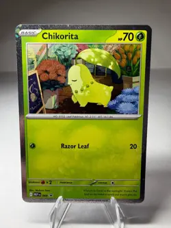 Chikorita 069 Holo Promo Pokemon Mega Evolution Perfect Order NM - Image 1