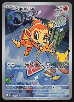 Chimchar Black Star Promo Illustration 041 MEP Mega Evolution Pokemon - NM - Image 1