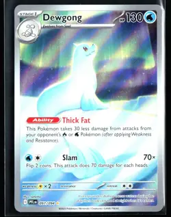 2025 Mega Evolution - Phantasmal Flames Dewgong #97 Illustration Rare Pokemon - Image 1