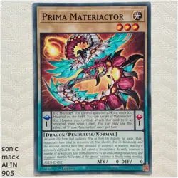 Prima Materiactor - ALIN-EN021 - Common 1st Edition Yugioh - Image 1