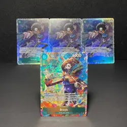 Playset x Brook (OP15-032) 3 x SR + 1 x SR Alt Art One Piece CCG | English - Image 1