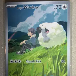 Pokemon Hop's Wooloo Full Art Illustration Rare Holo Card SV09 170/159 - Image 1