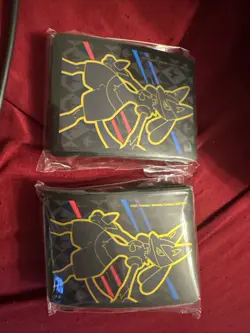 Lot Of 2 Pokemon Crown Zenith Lucario ETB Card Sleeves - Image 1