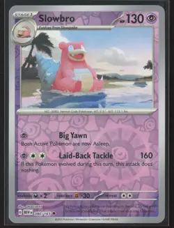 Slowbro Uncommon SV: Scarlet & Violet 151 080/165 NM Pokemon Card Reverse Holo - Image 1