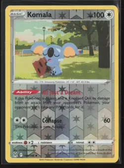 Komala Uncommon SWSH11: Lost Origin 149/196 NM Pokemon Card Reverse Holo - Image 1