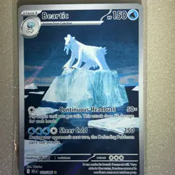 Pokemon Beartic Illustration Rare 110/086 BLK EN Stage 1 Card 2025 - Image 1